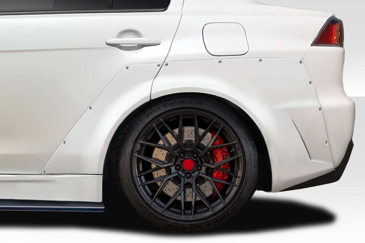 2008-2017 Mitsubishi Lancer Vantix Style Rear Fender Flares - FRP