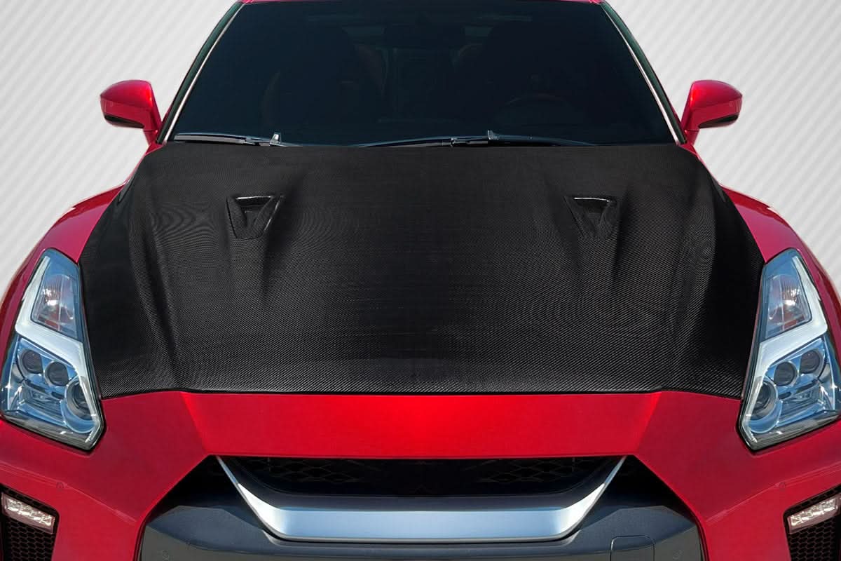 2017-2021 Nissan GT-R R35 OEM Look Hood - 1 Piece - Carbon Fiber