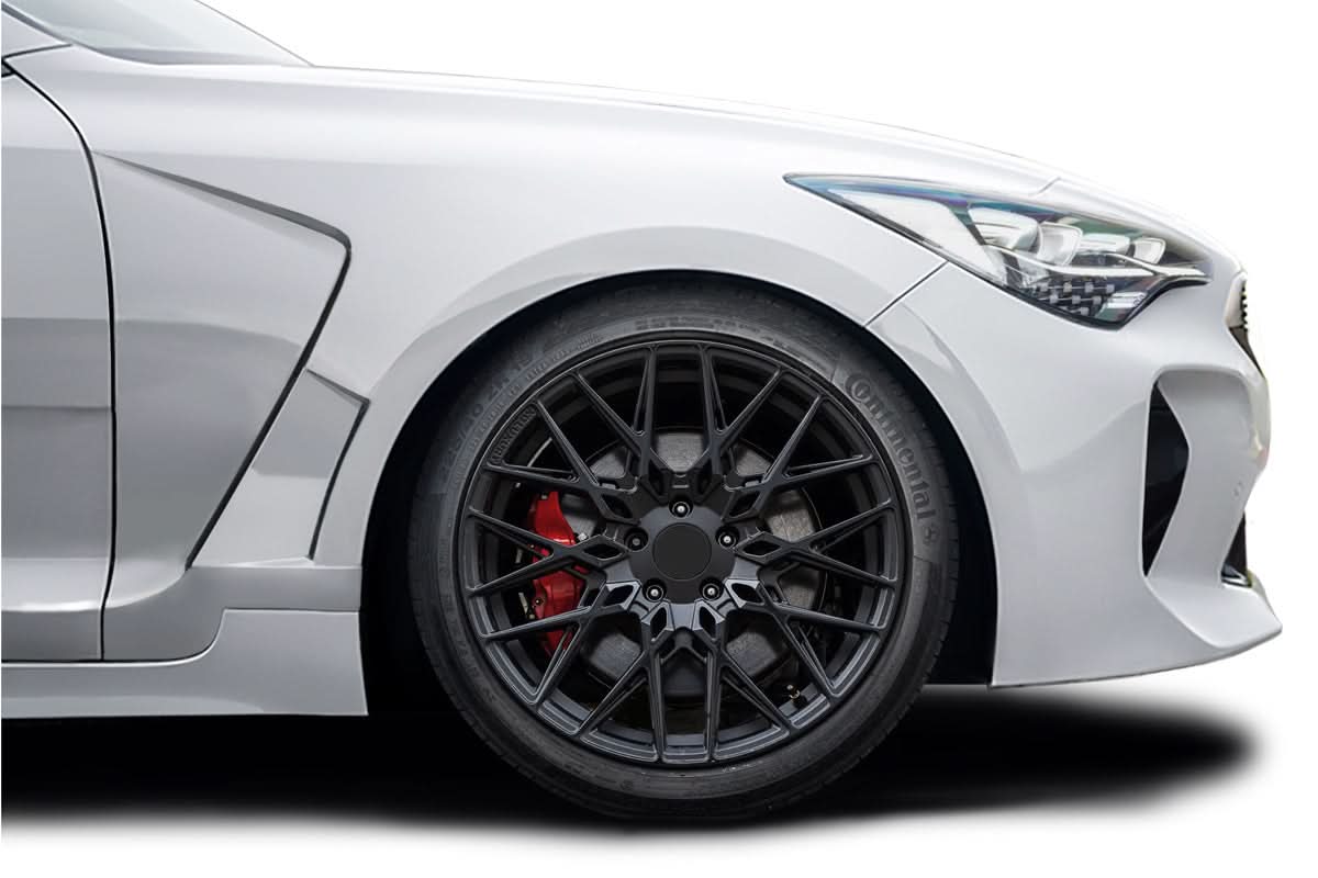 2018-2023 Kia Stinger Aegis Style Front Fenders - 2 Pieces - FRP