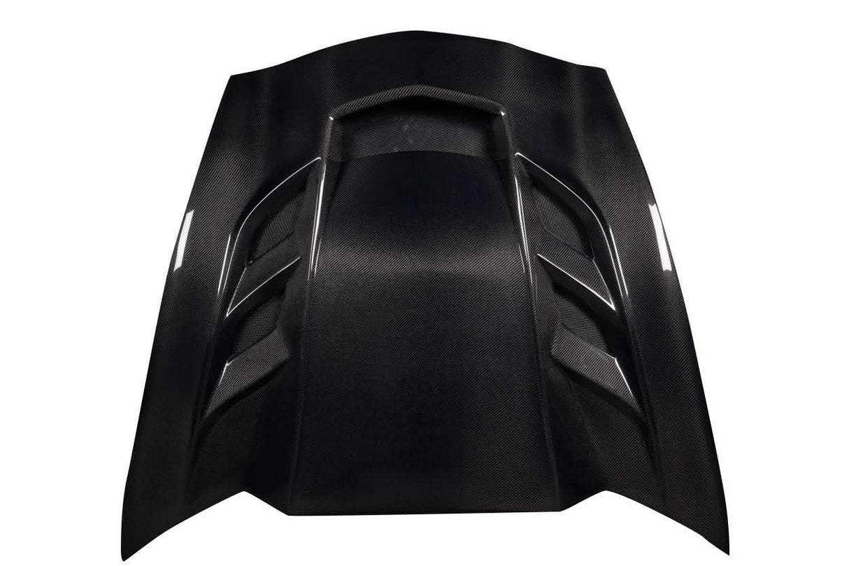 2014-2019 Chevrolet Corvette C7 Eagle Eye Style Hood - Carbon Fiber