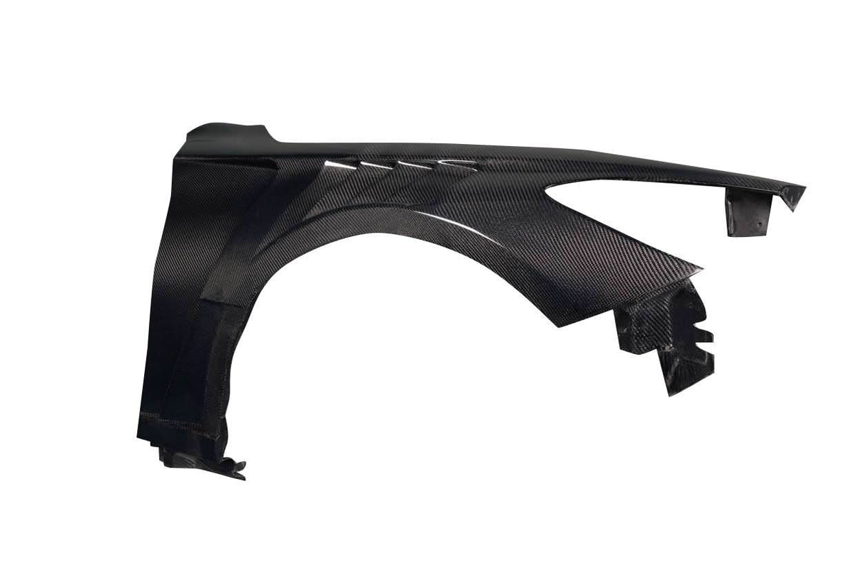 2017-2022 Infiniti Q60 Koya Style Front Fenders - Carbon Fiber
