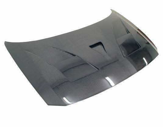 2011-2016 Honda CRZ Hatchback AMS Style Carbon Fiber Black Hood