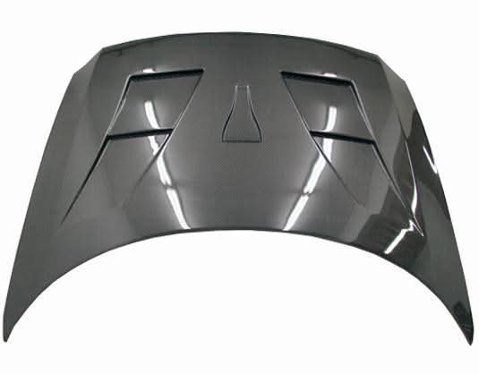 2011-2016 Honda CRZ Hatchback AMS Style Carbon Fiber Black Hood