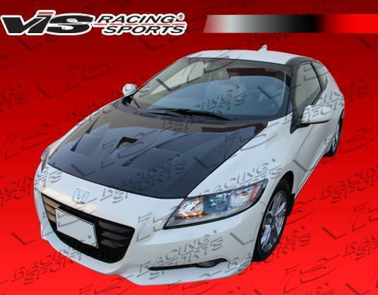 2011-2016 Honda CRZ Hatchback AMS Style Carbon Fiber Black Hood