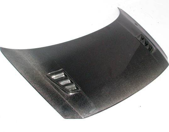 2011-2016 Honda CRZ Hatchback RR Style Carbon Fiber Black Hood