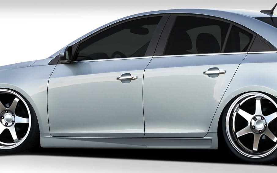2011-2015 Chevrolet Cruze Racer Style Side Skirts Rocker Panels - FRP
