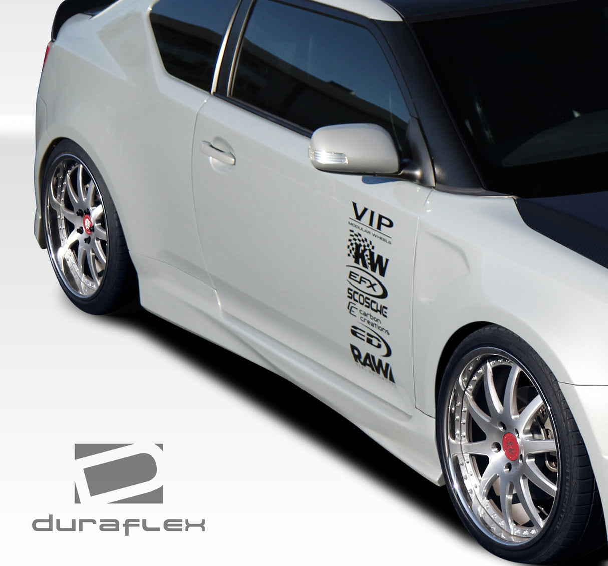 2011-2015 Scion tC GT Concept Style Side Skirts - 2 Piece - FRP