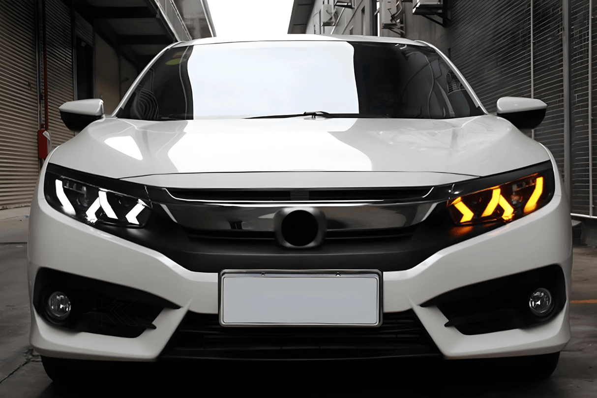 Honda Civic X Lambo Style LED Headlights (2017 - 2020) - K2 Industries