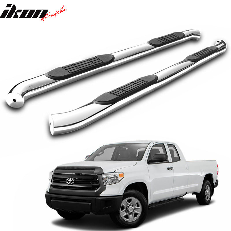 07-21 Toyota Tundra Double Cab Round Nerf Bars Side Step Running Board