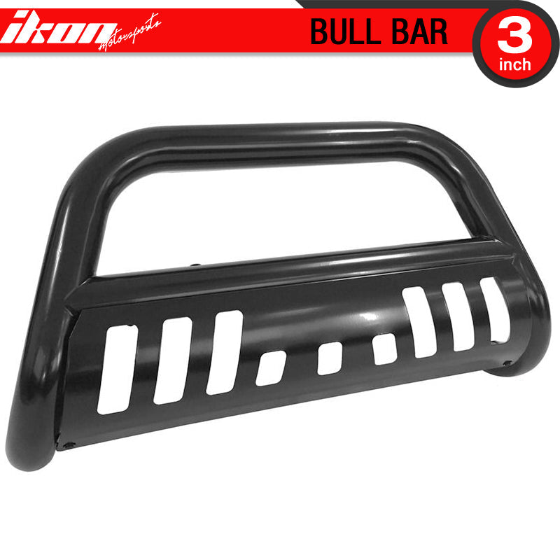 2007-2014 Silverado Sierra 2500 3500HD 3" Tublar Black Bull Bar Steel