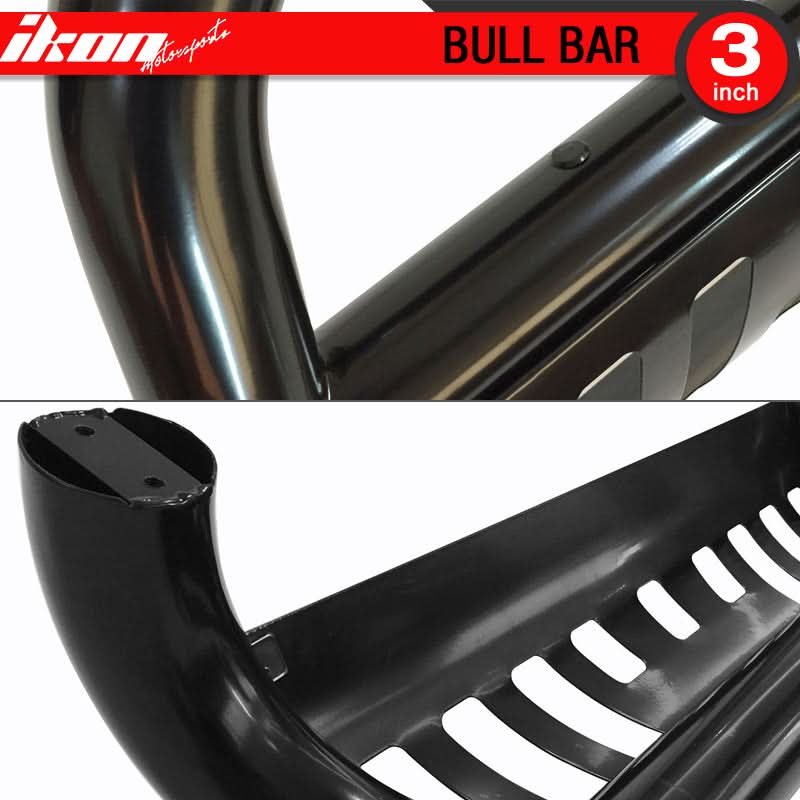 2008-2010 Ford F250 F350 F450 F550 Super Duty 3" Black Bull Bar Steel