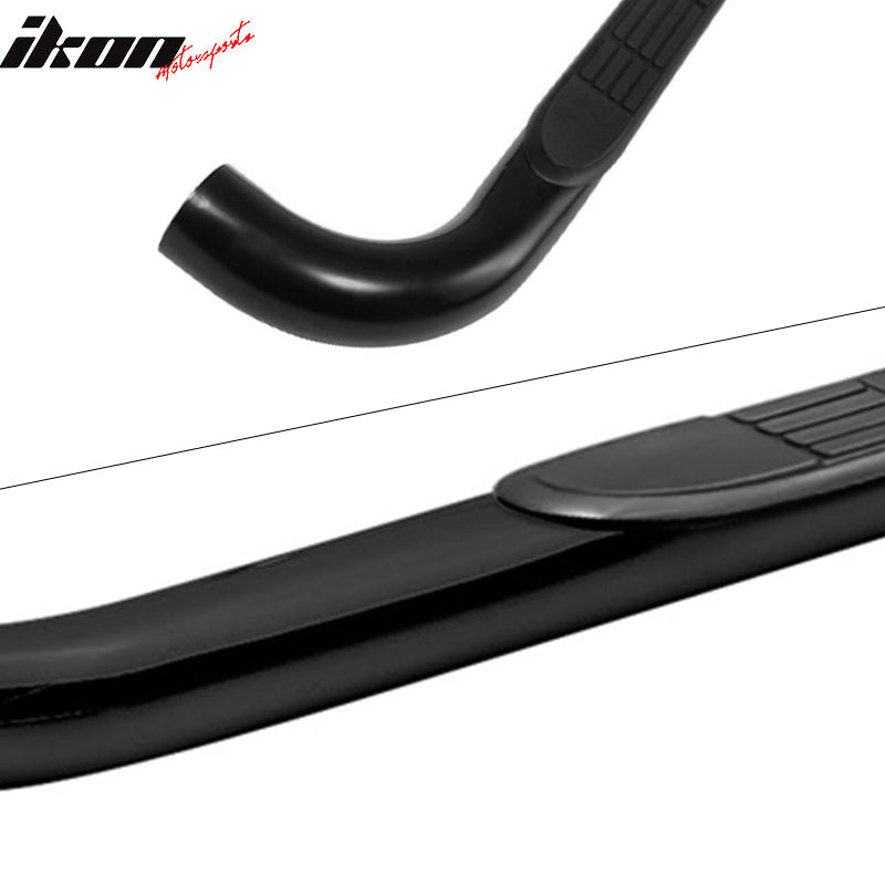 2009-2014 Dodge Journey 3" Round Hole Side Steps Bars Running Boards