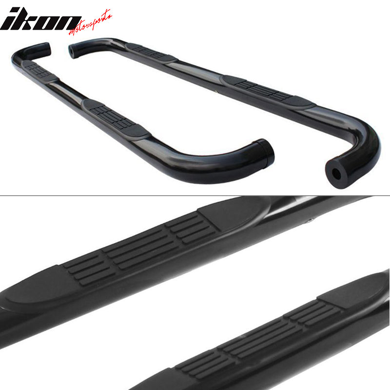 2008-2016 Jeep Compass 3" Round Hole Side Step Nerf Bar Running Boards