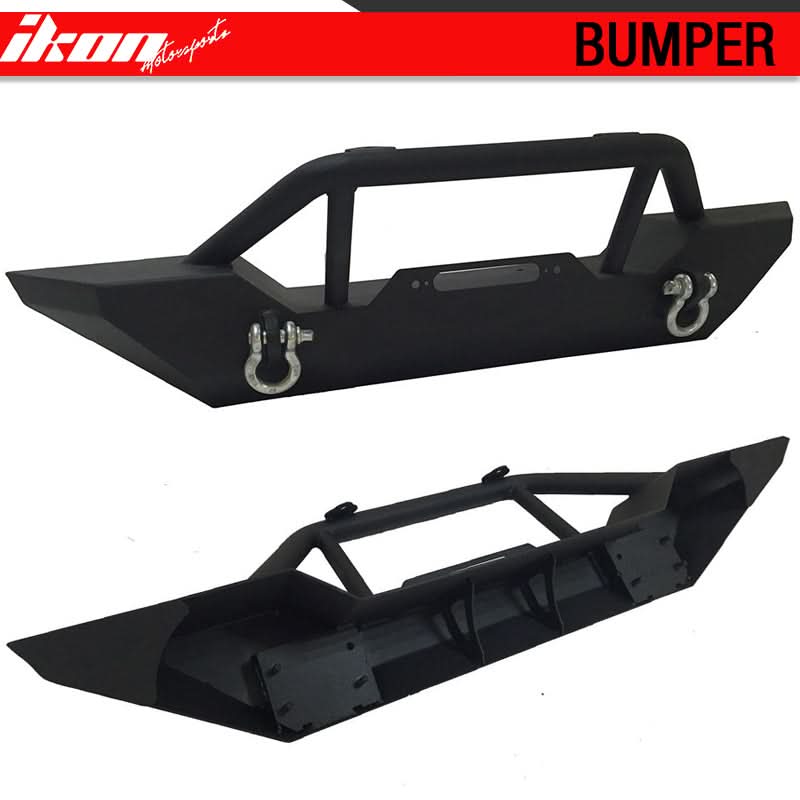 2007-2017 Jeep Wrangler Front Bumper Guard Hood Grill Stainless