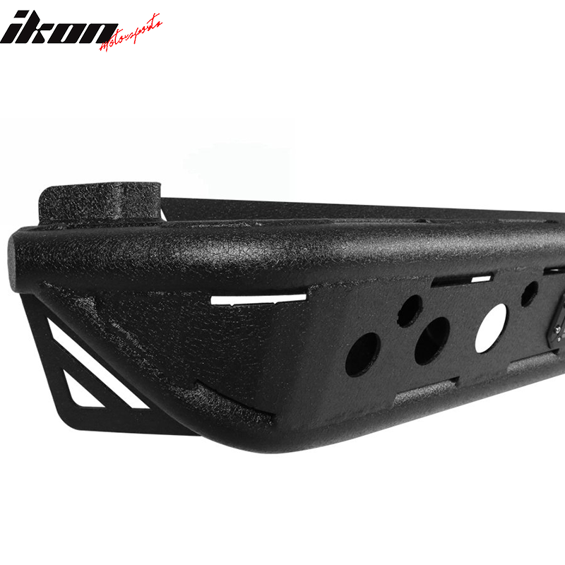 2015-2022 Ford F150 Textured Black Rear Bumper Guard LED Lights Lamp