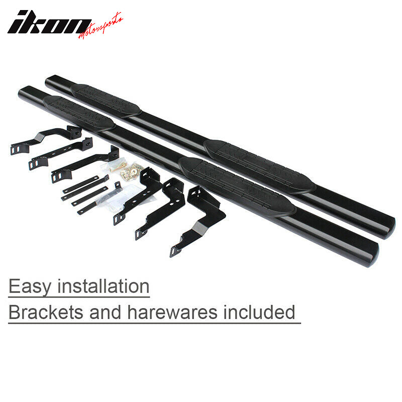 Fits 99-18 Sierra Silverado Crew Cab 5" Running Boards Side Step Bar
