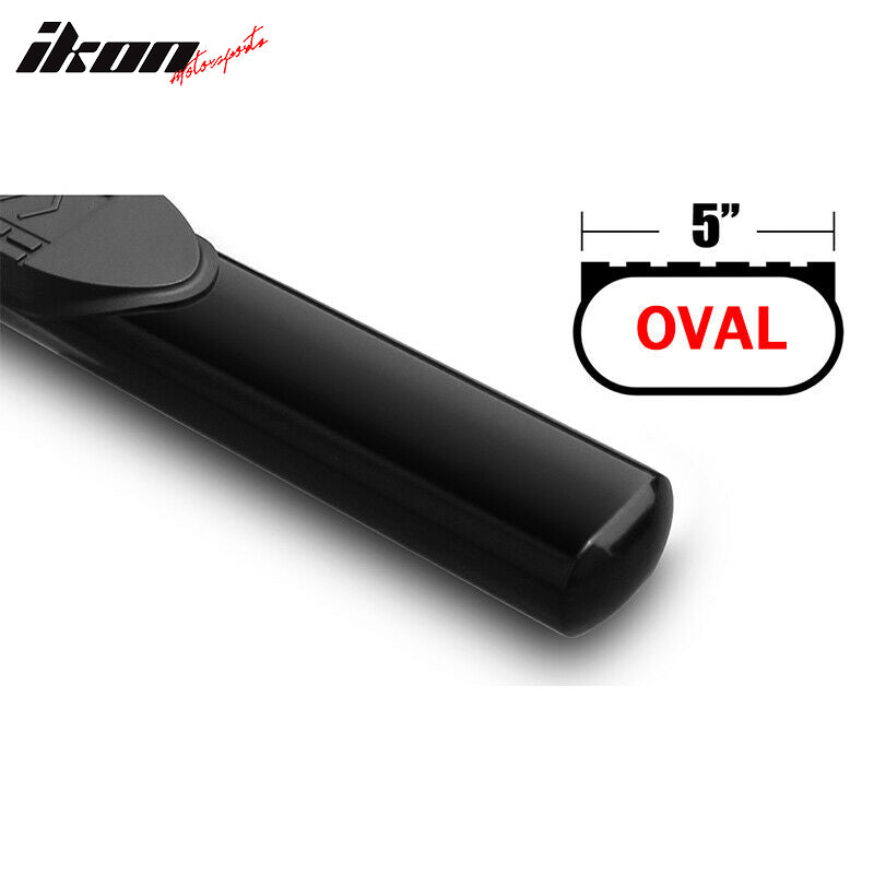 Fits 99-18 Sierra Silverado Crew Cab 5" Running Boards Side Step Bar