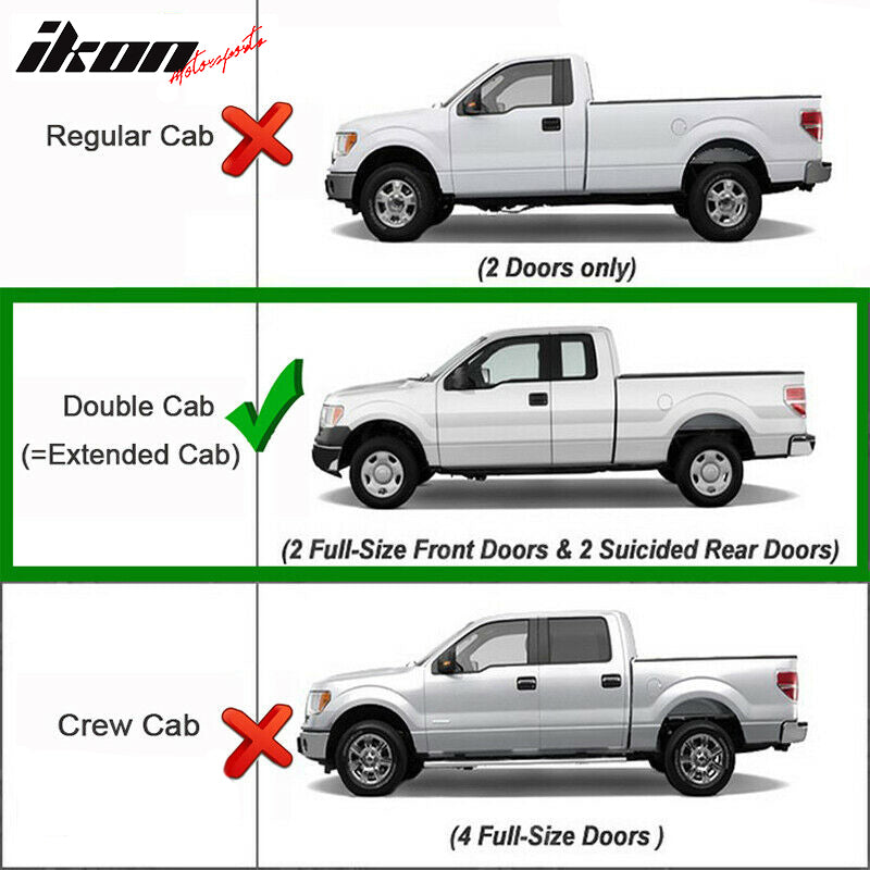 Fits 99-18 Sierra Silverado Crew Cab 5" Running Boards Side Step Bar