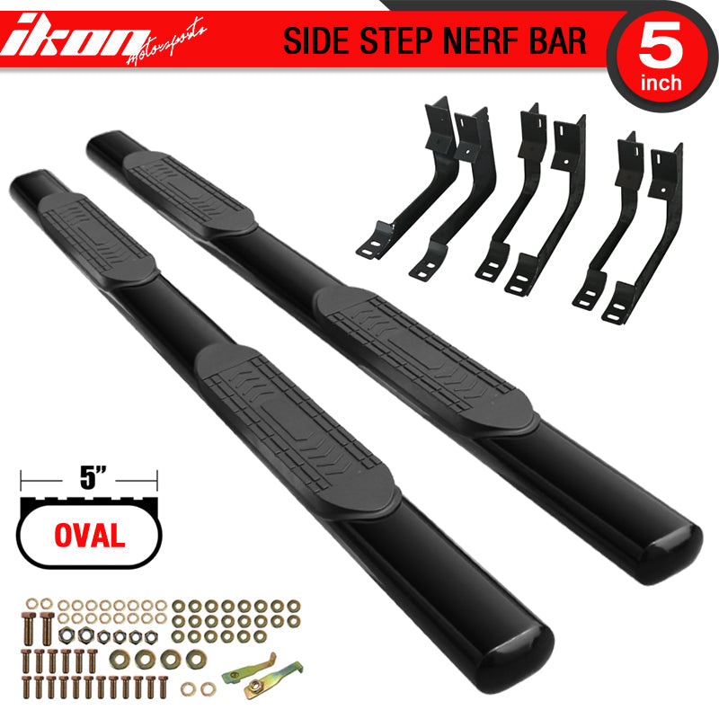 2004-2017 Nissan Titan Crew Cab 5" Side Step Nerf Bars Running Boards