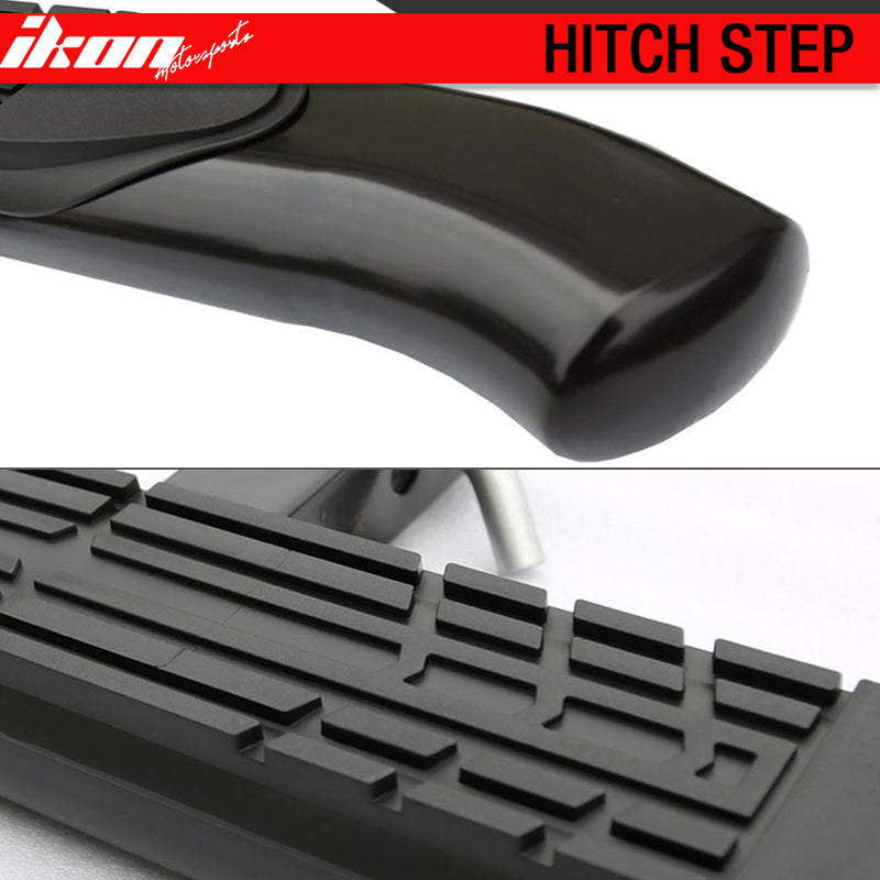 Universal For Cabs 2" Receiver 4" Curved Rear Hitch Step Bumper Bar