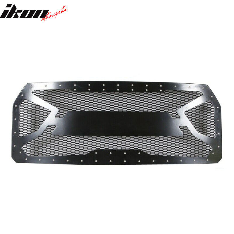 Fits 15-22 Ford F-150 Black Front Bumper Mesh Grille Guards