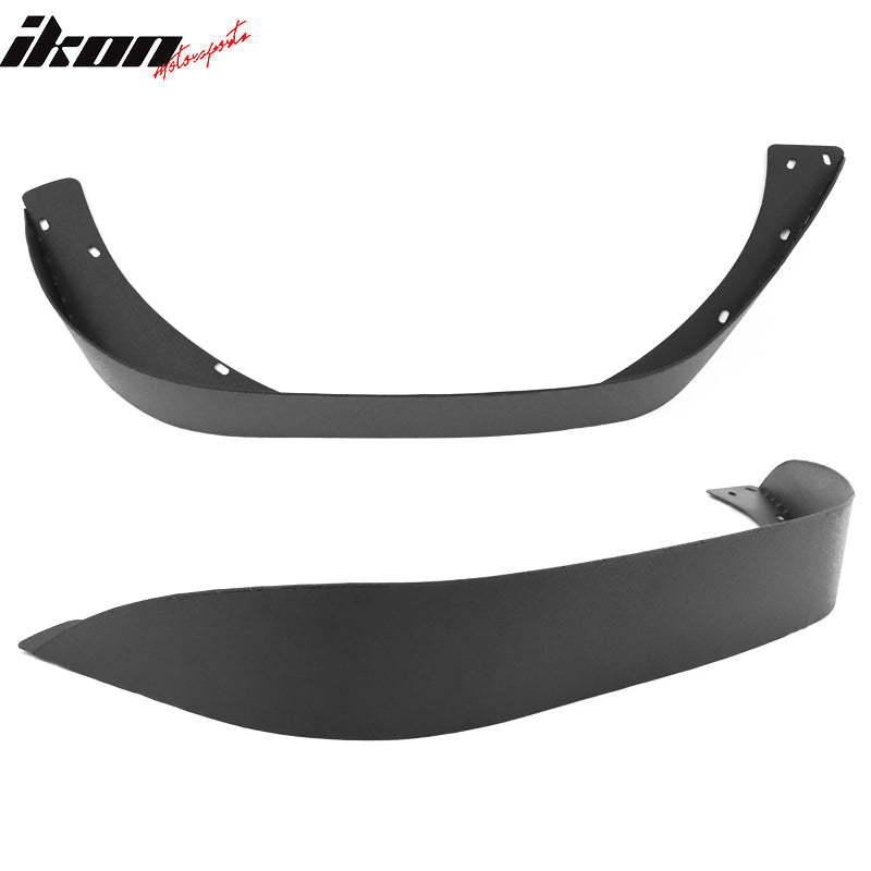 2018-2023 Jeep Wrangler JL Flat Black Side Fender Flare Iron Steel 4PC