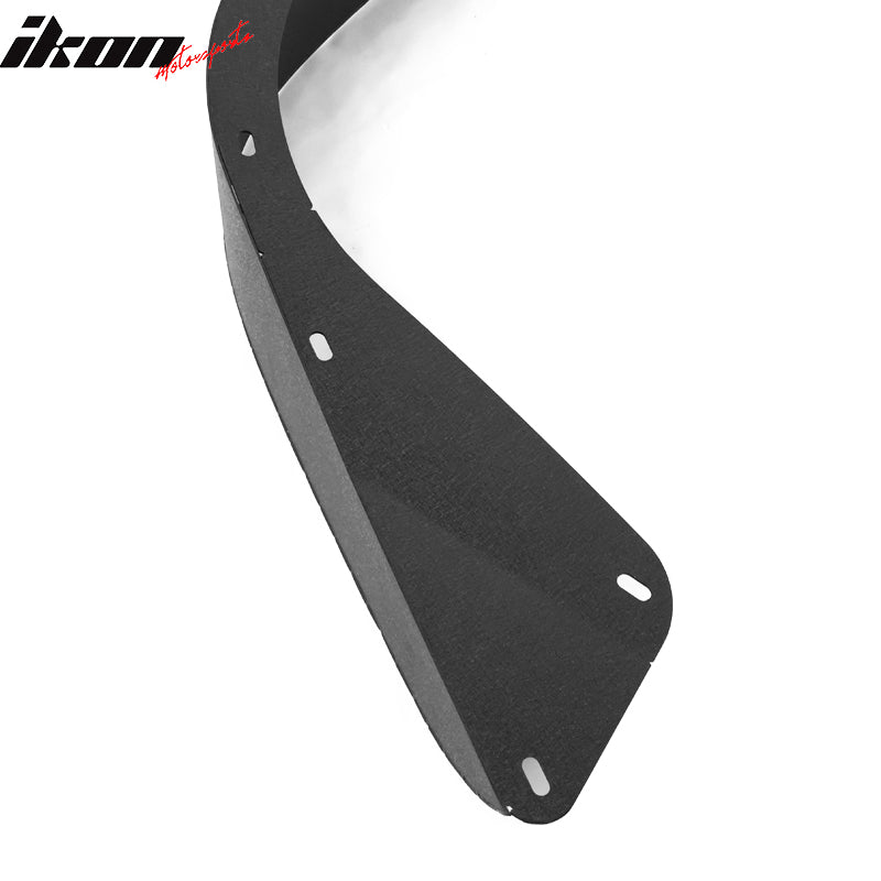 2018-2023 Jeep Wrangler JL Flat Black Side Fender Flare Iron Steel 4PC