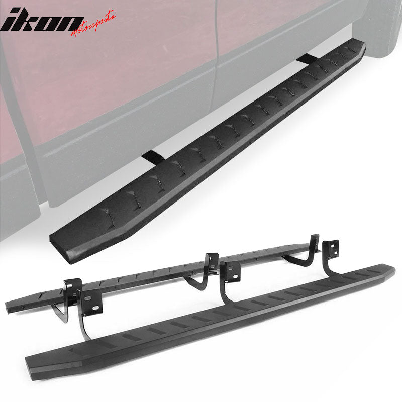 2007-2018 Chevy Silverado GMC Sierra Crew Cab Black 5" Running Board
