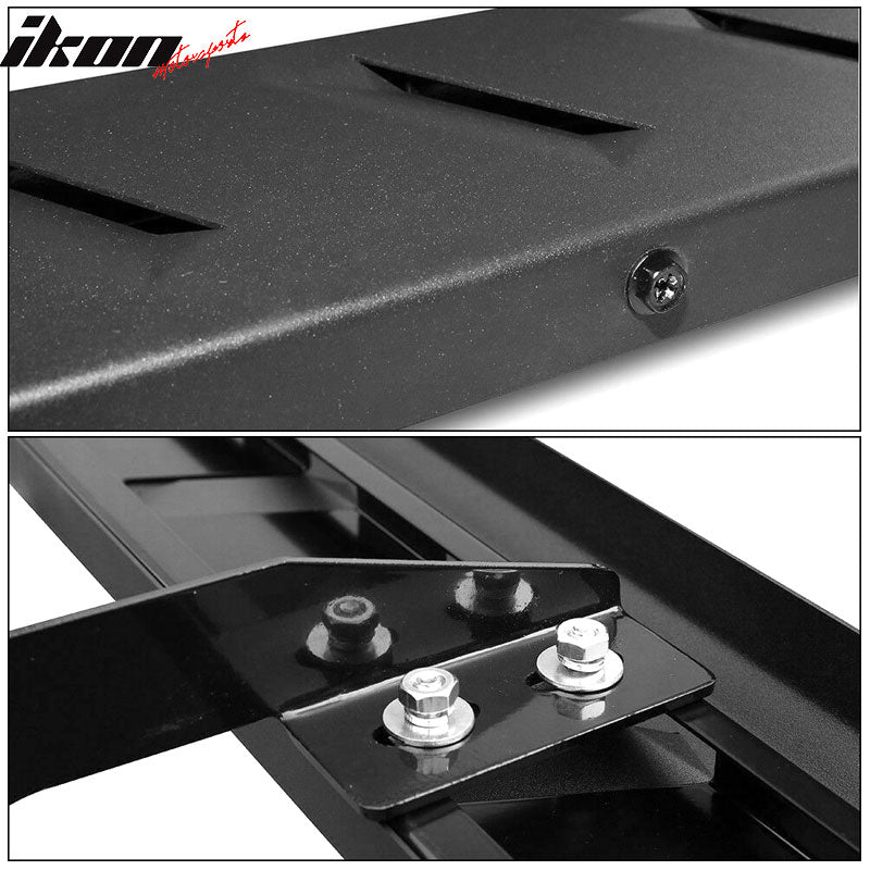 2007-2018 Chevy Silverado GMC Sierra Crew Cab Black 5" Running Board