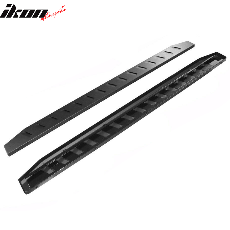 2015-2022 Ford F-150 F-250 F-350 78In Black Running Board Carbon Steel