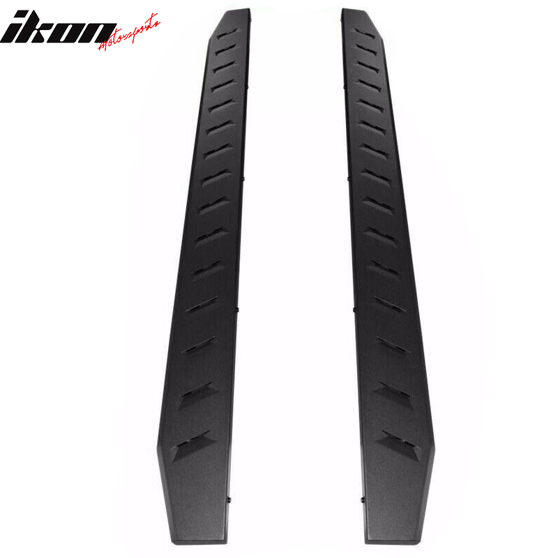 2015-2022 Ford F-150 F-250 F-350 78In Black Running Board Carbon Steel