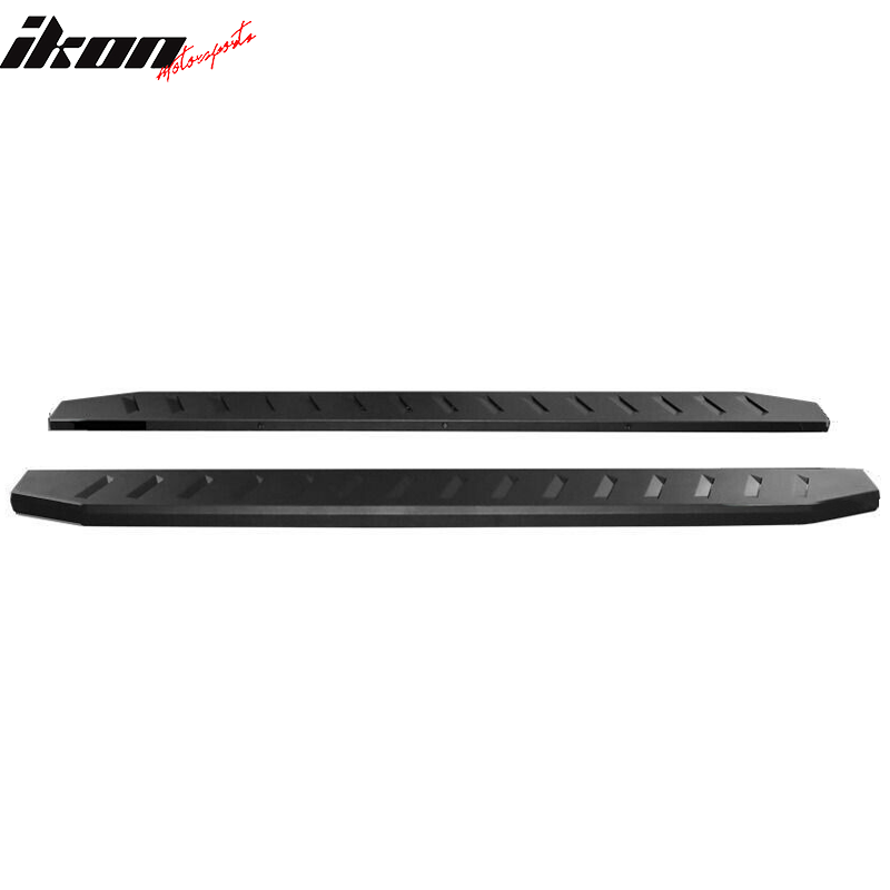 2015-2022 Ford F-150 F-250 F-350 78In Black Running Board Carbon Steel