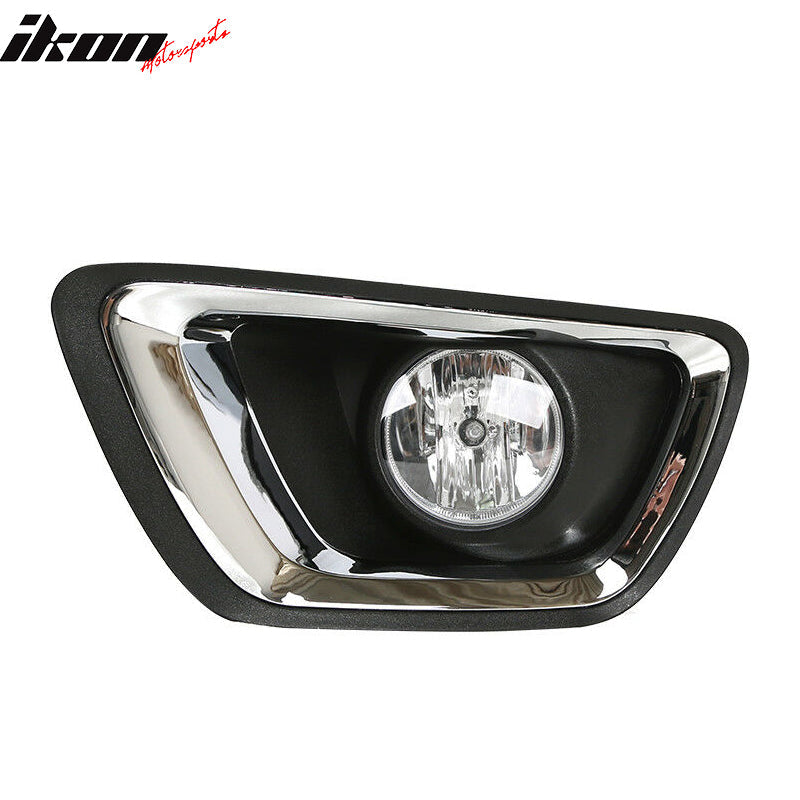 2015-2022 Chevy Colorado GMC Canyon Black Fog Lights Lamps ABS Pair