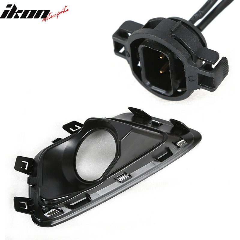 2015-2022 Chevy Colorado GMC Canyon Black Fog Lights Lamps ABS Pair