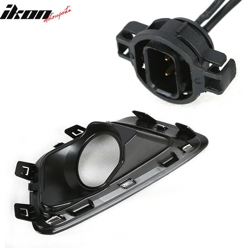 2015-2022 Chevy Colorado GMC Canyon Black Fog Lights Lamps ABS Pair