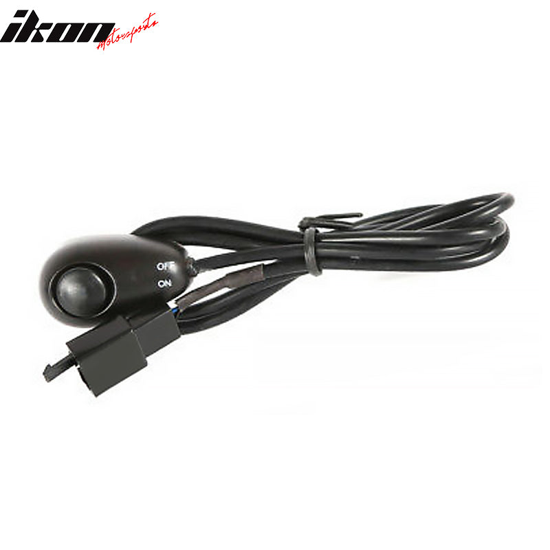 2014-2016 Chevrolet Camaro Black Fog Lights Lamps Assembly ABS Pair