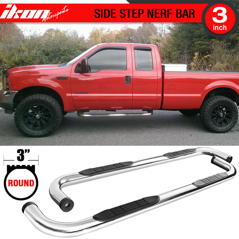 1999-2016 Ford F250 F350 F450 Cab Pickup 3in Steel Side Steps
