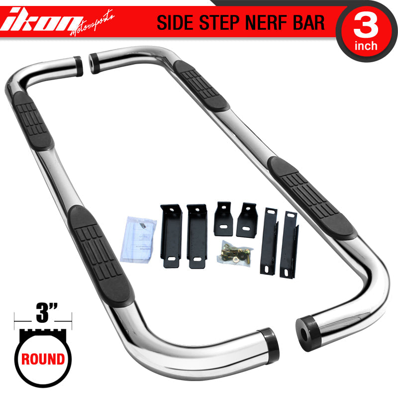 Fits 01-06 Explorer Sport Trac 3'' Side Step Bars Running Boards