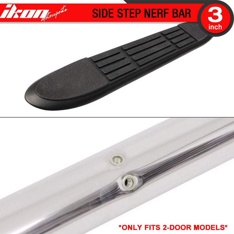 2007-2018 Jeep Wrangler 2 Door Side Running Boards