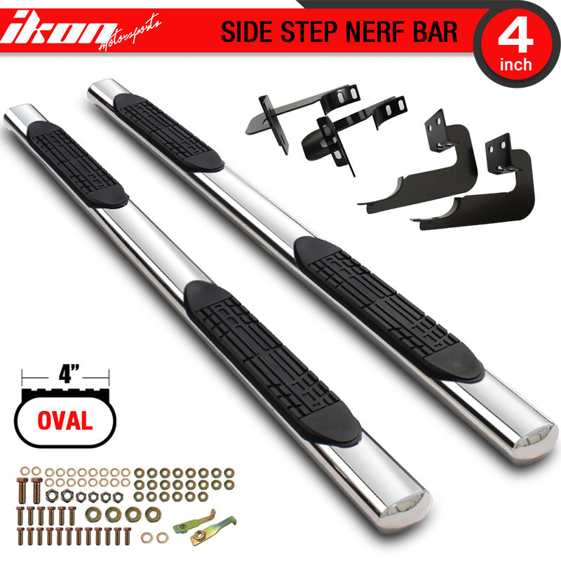 2015-2022 Ford F150 Super Cab 4in Steel Side Step Bar Running Board