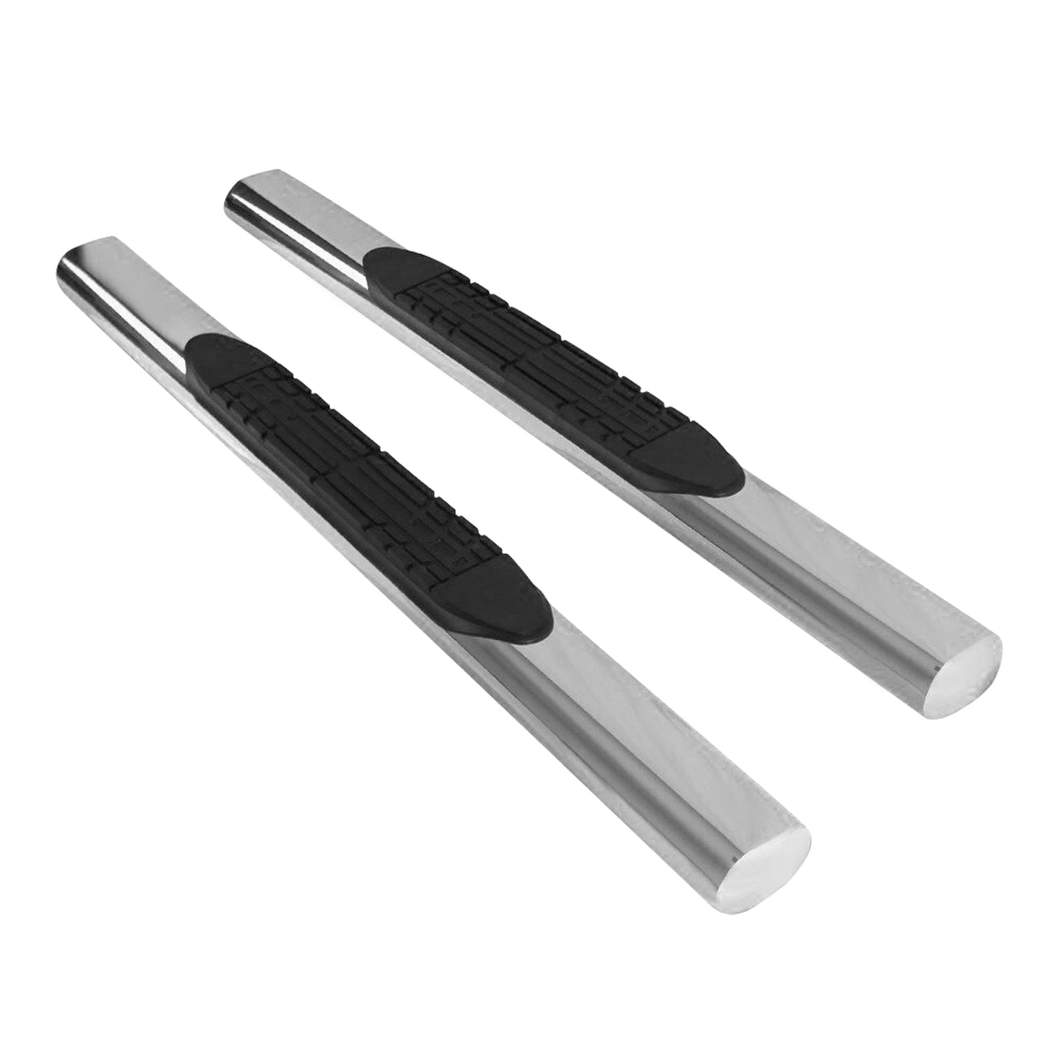 2007-2018 Jeep Wrangler JK 2Dr 4" Chrome Oval Running Board Stainless