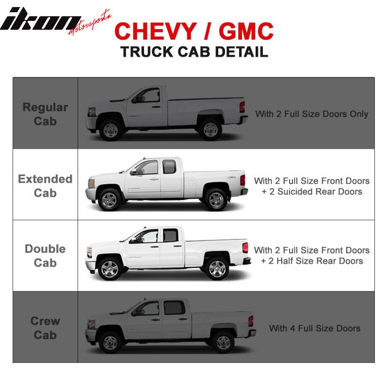 2007-2018 Chevy Silverado GMC Sierra Ext Cab Oval Running Board Steel