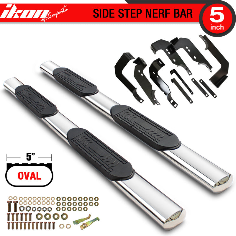 2007-2018 Chevrolet Silverado & GMC Sierra Crew Cab 5" Running Boards