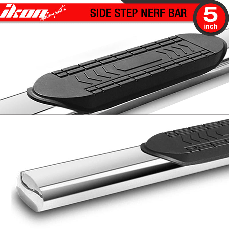 2015-2022 Ford F150 Super Crew Cab 5" Oval Running Board Stainless