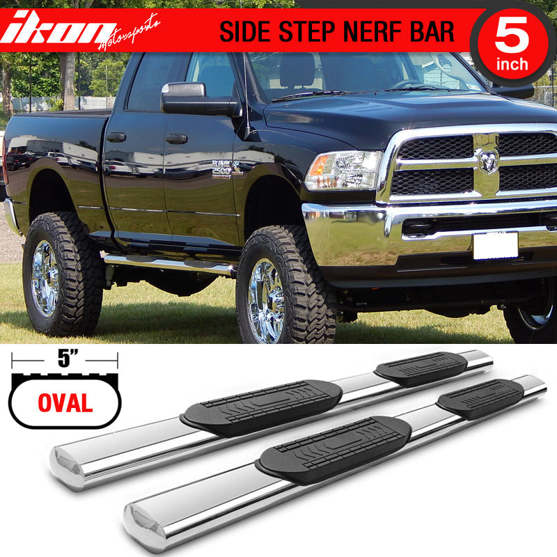 2009-2023Â Dodge Ram 1500 2500 3500 Crew Cab 5" Running Boards Nerf Bar