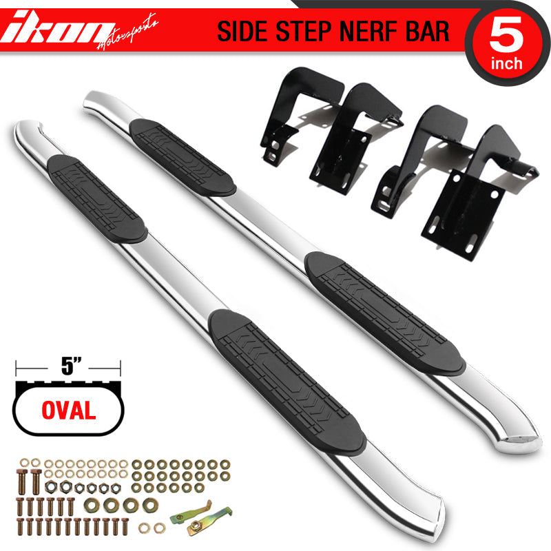 Fits 99-16 F250 F350 Super Cab 5in SS Steel Side Steps Bar