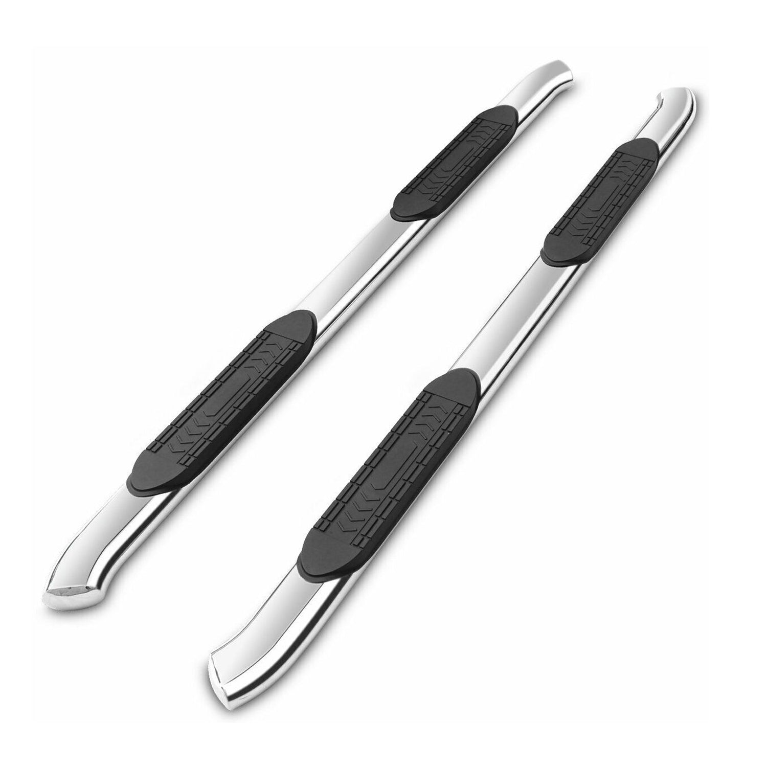 2007-2018 Chevy Silverado Crew Cab 5" Oval Running Board Stainless