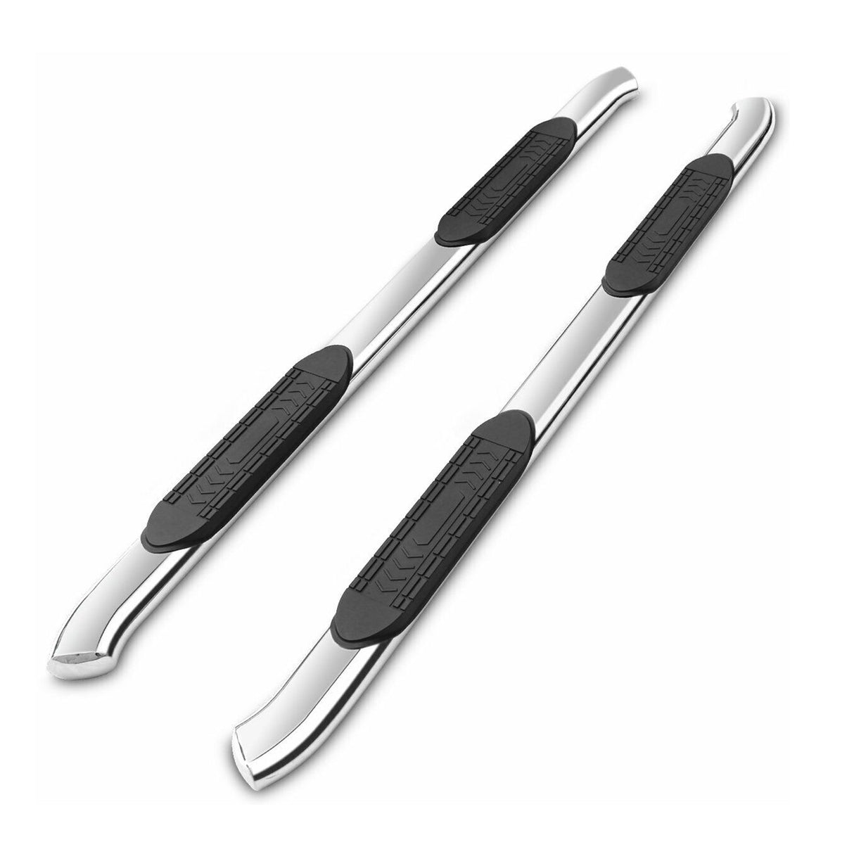 2007-2018 Chevy Silverado Crew Cab 5" Oval Running Board Stainless