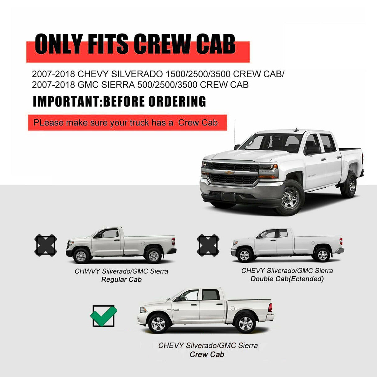 2007-2018 Chevy Silverado Crew Cab 5" Oval Running Board Stainless