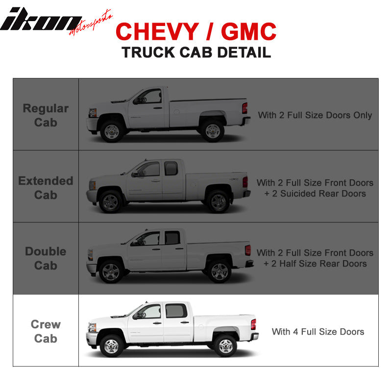 Fits 01-13 Silverado Sierra 6in SS Side Steps Running Boards